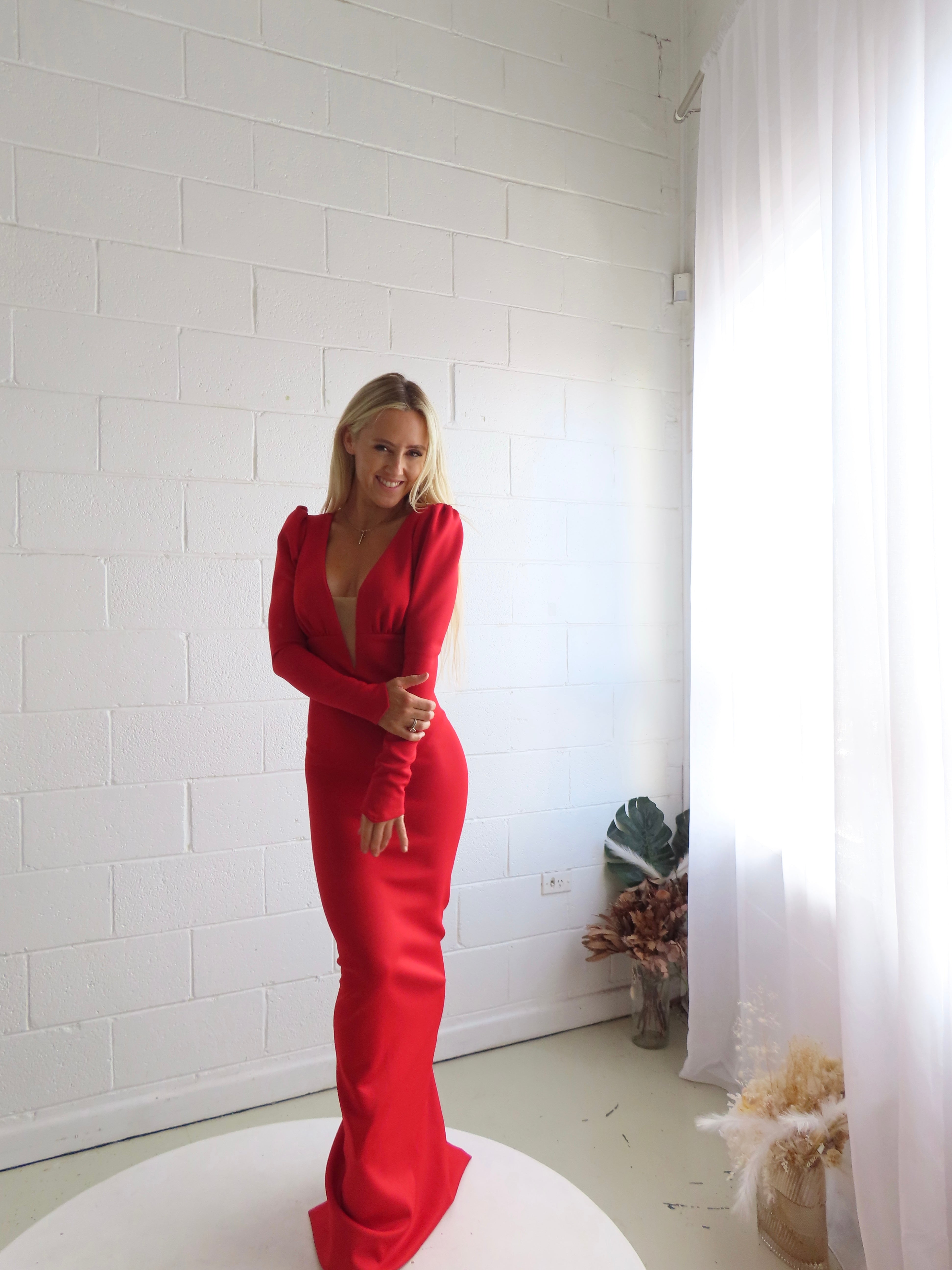 Coco Gown (Red) - HIRE - Amy Taylor Collection