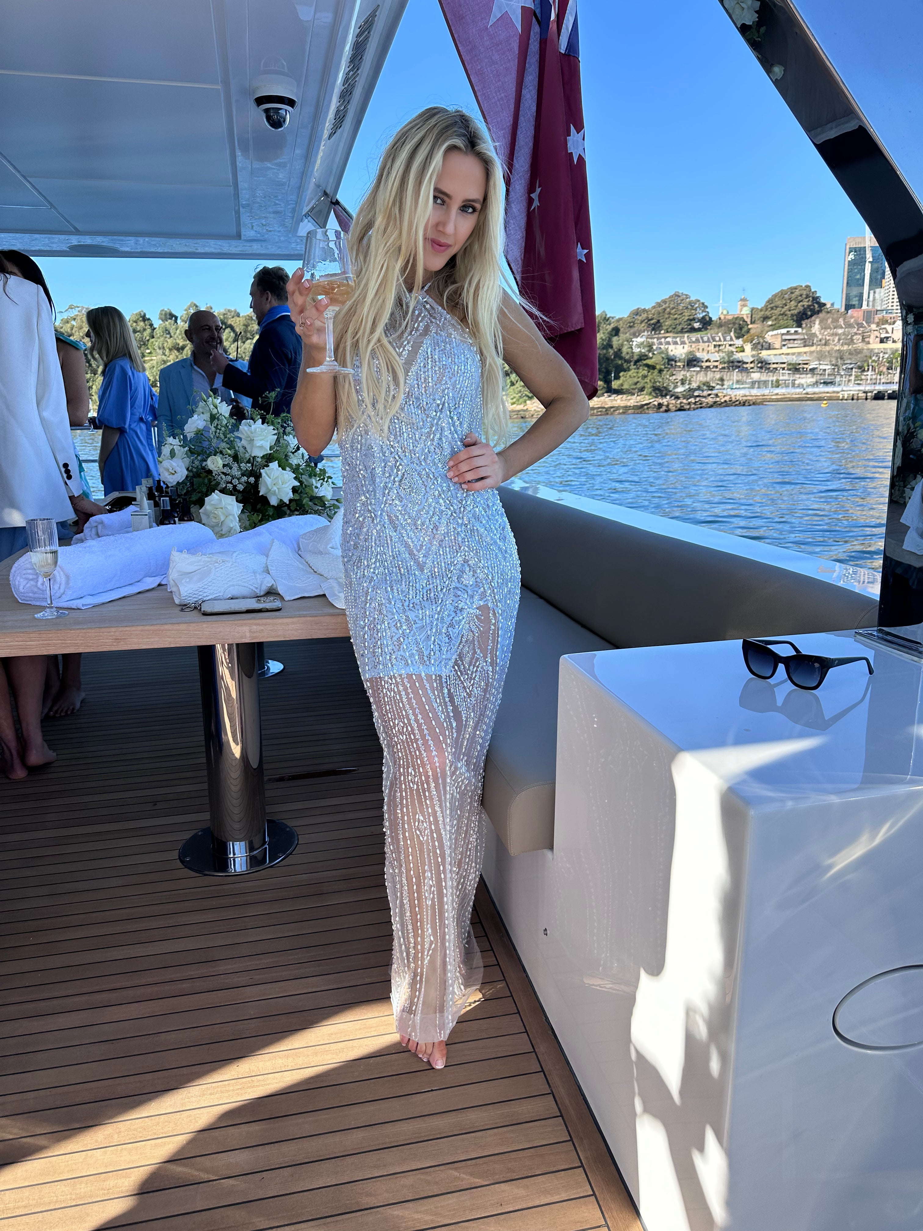 Crystal Water Gown - HIRE - Amy Taylor Collection