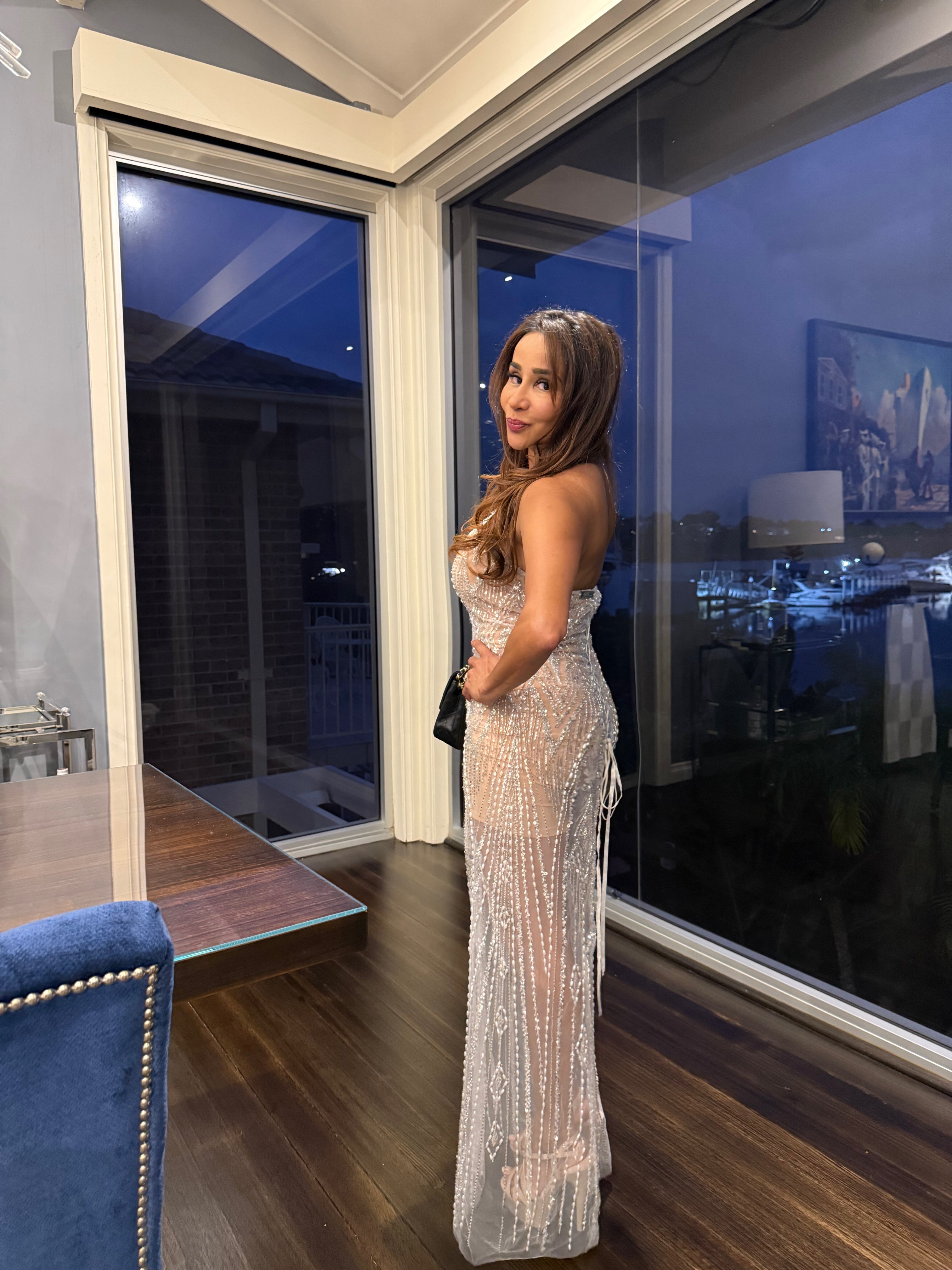 Crystal Water Gown - HIRE - Amy Taylor Collection