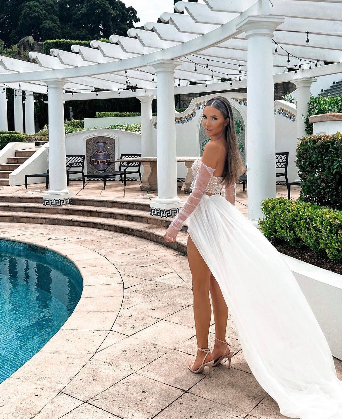 Detachable Tulle Bride skirt - Amy Taylor Collection