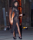 Mila Gown (with black slip) - HIRE - Amy Taylor Collection