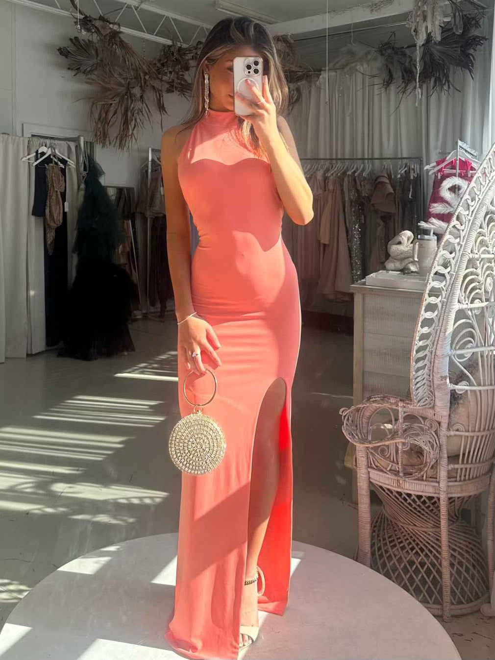Sapphire Gown - Coral - Amy Taylor Collection