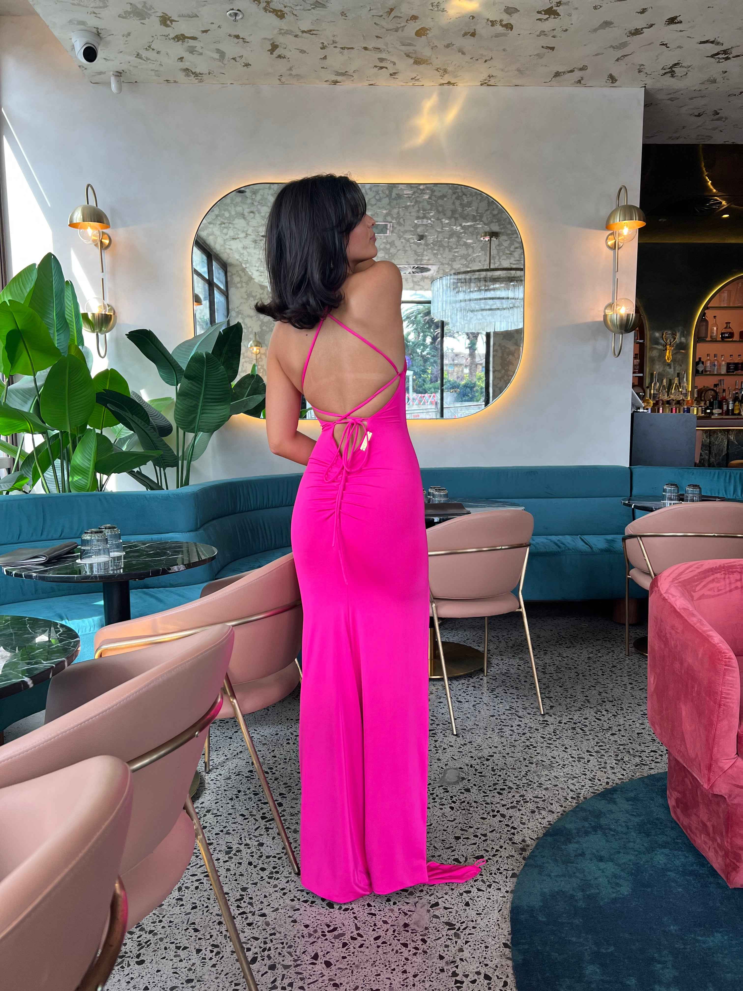 Lacey Gown - Hot Pink - Amy Taylor Collection