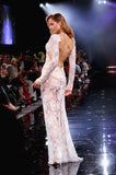 Seraphira Lace Couture Gown - White Crystal Beaded Lace