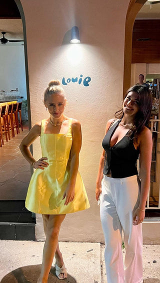 Darla Mini Dress - Yellow - Amy Taylor Collection