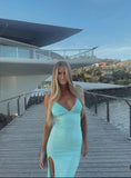 Korissa Gown - Aqua - Amy Taylor Collection