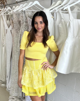 Carlone Top - Yellow (SALE) - Amy Taylor Collection