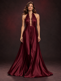Afterglow Gown - Merlot
