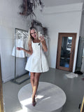 Darla Mini Dress (Ivory) - HIRE