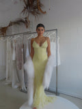 AURORA GOWN LACE EDITION (YELLOW) - SAMPLE - Amy Taylor Collection