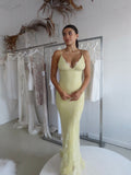 AURORA GOWN LACE EDITION (YELLOW) - SAMPLE - Amy Taylor Collection