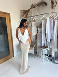  Beautiful model wearing Alina Top (White), by Amy Taylor Collection. Contact us today to order your perfect outfit. 1 