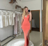 Arias Gown - Coral (SALE) - Amy Taylor Collection