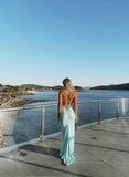 Korissa Gown - Aqua - Amy Taylor Collection