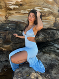 Beaded Zoe Gown - Sky Blue (Limited Edition) - Amy Taylor Collection