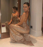 Pure Mermaid Glitter Gown - Gold