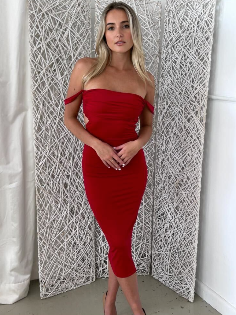 Midi Dress - Charlie's Angel Midi Dress for Effortless Style Midi Dress - Charlie's Angel Midi Dress for Effortless Style
