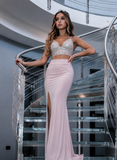 Crystal fall top With corset feature lines