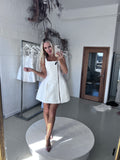 Darla Mini Dress - Ivory - Amy Taylor Collection