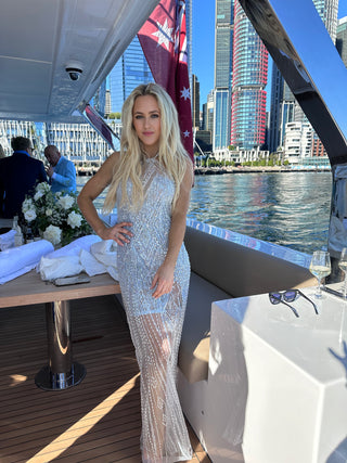 Crystal Water Gown - HIRE - Amy Taylor Collection