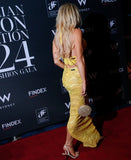  Beautiful model wearing Hello Yellow Set, by Amy Taylor Collection. Contact us today to order your perfect outfit. 4 