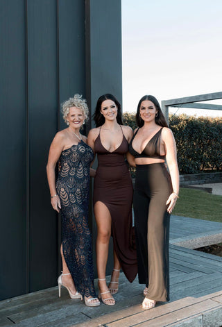 Korissa Gown (Chocolate)  - HIRE - Amy Taylor Collection