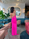 Lacey Gown (Hot Pink) - HIRE