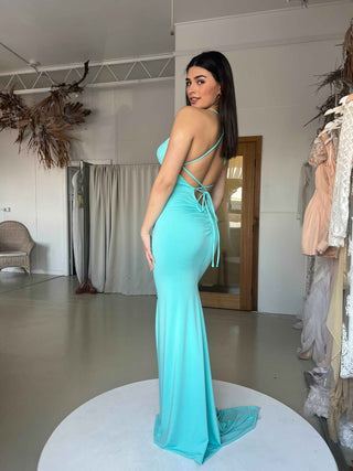 Lacey Gown - Baby Aqua - Amy Taylor Collection