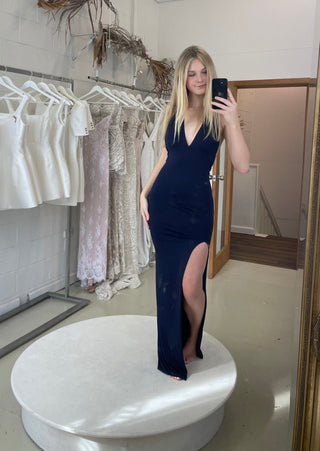 Valencia Gown - Navy (SALE) - Amy Taylor Collection