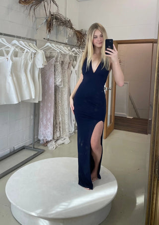 Valencia Gown (Navy) - HIRE - Amy Taylor Collection