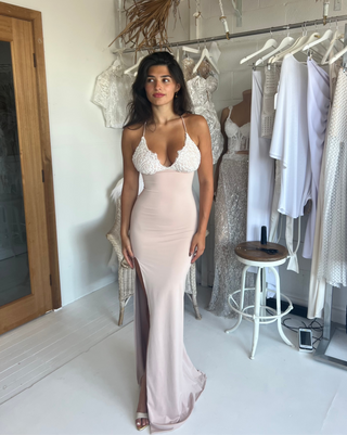 Lacey Gown - Nude - Amy Taylor Collection