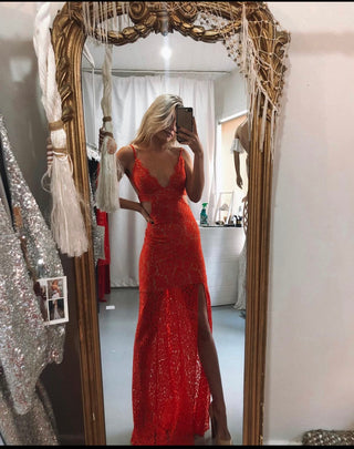 Red Scarlet Gown - HIRE - Amy Taylor Collection
