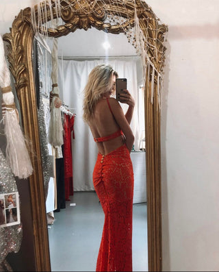 Red Scarlet Gown - HIRE - Amy Taylor Collection