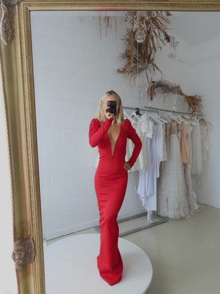 Coco Gown (Red) - HIRE - Amy Taylor Collection