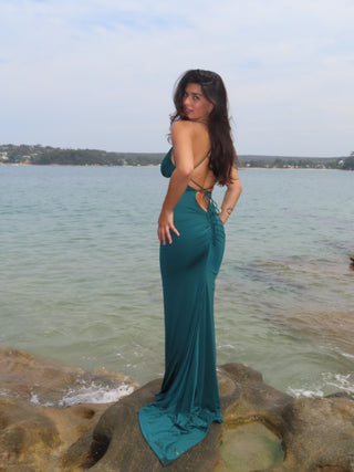 Lacey Gown - Emerald - Amy Taylor Collection