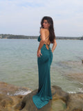 Lacey Gown - Emerald