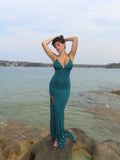 Lacey Gown - Emerald