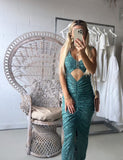 Kayla Eden Lace Gown (Emerald) - HIRE