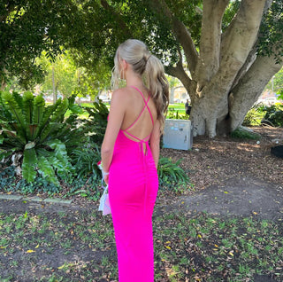 Lacey Gown - Hot Pink - Amy Taylor Collection