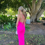 Lacey Gown - Hot Pink