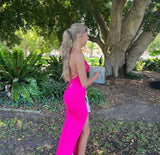 Lacey Gown - Hot Pink