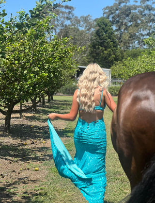 Tahitian Goddess - Aqua - Amy Taylor Collection