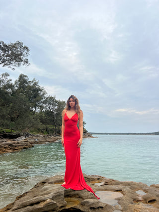 Lacey Gown - Red - Amy Taylor Collection
