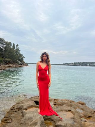 Lacey Gown - Red - Amy Taylor Collection