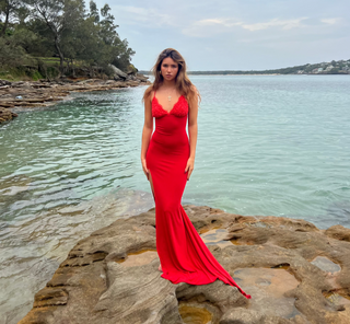 Lacey Gown - Red - Amy Taylor Collection