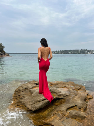 Aurora Gown (Red) - HIRE - Amy Taylor Collection