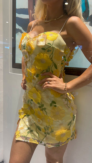 Sunflower Mini Dress - Amy Taylor Collection