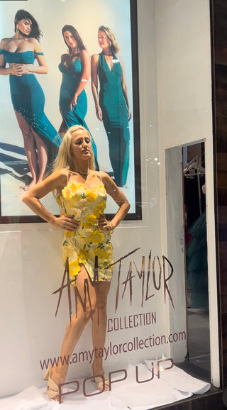 Sunflower Mini Dress - Amy Taylor Collection