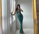Kayla Eden Lace Gown (Emerald) - HIRE - Amy Taylor Collection