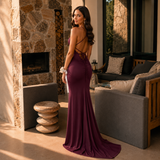  Beautiful model wearing Korissa Gown, by Amy Taylor Collection. Contact us today to order your perfect outfit. 2 